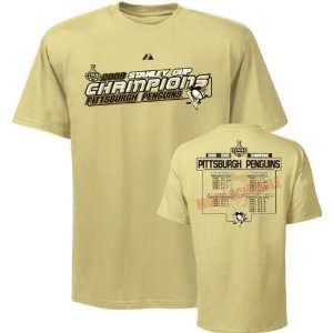   2009 Stanley Cup Champions Schedule T Shirt