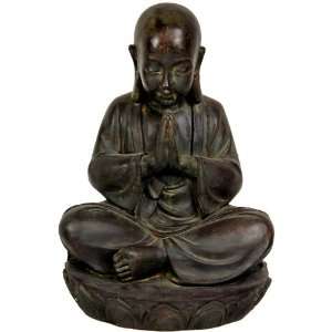  16 Sitting Japanese Zen Monk Statue