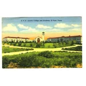  Loretta College Linen Postcard El Paso Texas1946 