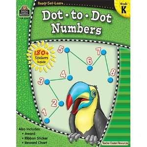  Ready Set Learn Dot To Dot Numbers: Office Products