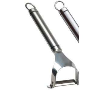   Professional Stainless Steel Short Oval Handled Y Shaped Peeler