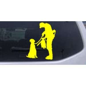  7.5in X 6in Yellow    Bird Hunter with Dog Hunting And 