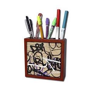   Graffiti   Tile Pen Holders 5 inch tile pen holder: Office Products