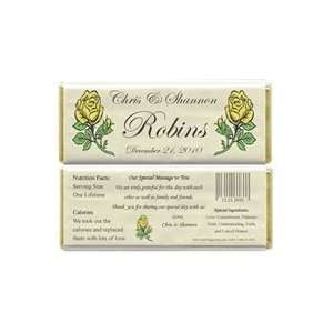     Wedding Red Roses Vellum Candy Bar Wrappers