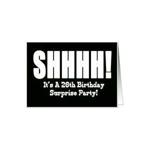  26th Birthday Surprise Party Invitation Card Toys & Games