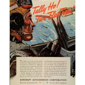  1942 Ad Aircraft Airaco Factory World War II Pilot Ships Plane 