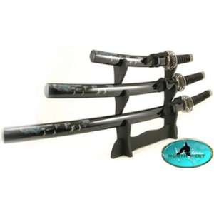  3 piece Samurai Tsuba Sword Set 