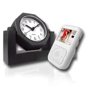  Covert Wireless Spy Camera Alarm Clock + Receiver w/LCD 