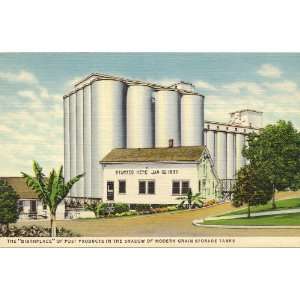   Postcard The Birthplace of Post Cereal Products Battle Creek Michigan