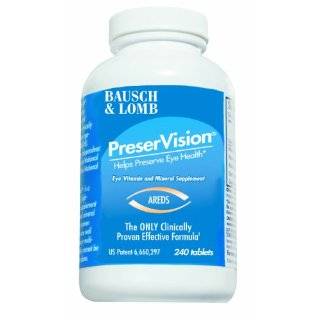   Lomb PreserVision Eye Vitamin & Mineral Supplement, 240 Count Tablets