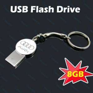  Audi Logo 8GB USB Flash Drive With Key Chain: Electronics