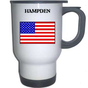   Flag   Hampden, Maine (ME) White Stainless Steel Mug 