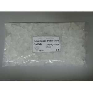 Aluminum Potassium Sulfate (alum) 99.5% pure crystals 1 lb bags free 