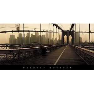  Brooklyn Bridge, New York Poster Print
