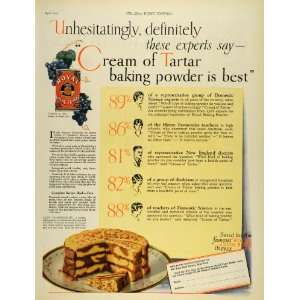   of Tartar Royal Baking Powder   Original Print Ad
