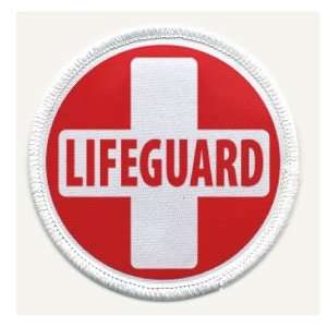  LIFEGUARD CROSS Red White Heroes 4 inch Sew on Patch 