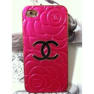  Luxury Designer Pink Cc Back Iphone 4/4s Case Hard Cover 
