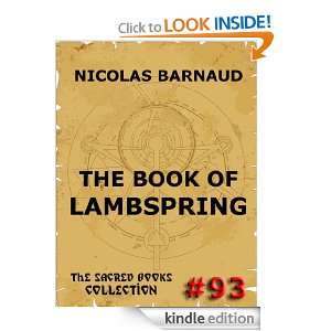 The Book Of Lambspring (The Sacred Books Vol. 93) Nicholas Barnaud 