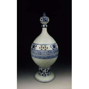  Porcelain Incense Burner, Chinese Antique Porcelain, Pottery 