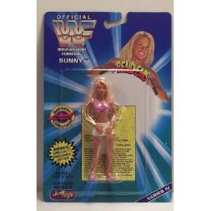   WWE Wrestling Superstars Bend Ems Figure Series 4 Sunny: Toys & Games