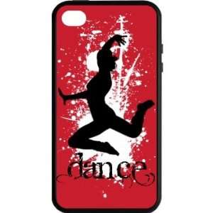  Dance Iphone Cover Custom Rubber iPhone 4 & 4S Case Black 