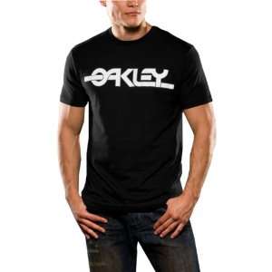 Oakley Flashback Mens Short Sleeve Sports Wear Shirt   Black / X 