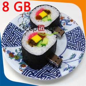 8GB 8 GB Sushi Food Shape USB Flash Memory Drive Stick  
