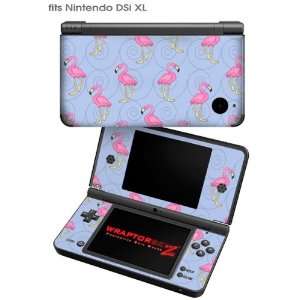  Nintendo DSi XL Skin   Flamingos on Blue by WraptorSkinz 