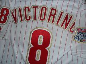 Shane Victorino 2009 Phillies Authentic Opening Day Gold Game Jersey 