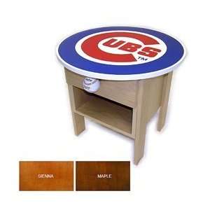   Furniture Chicago Cubs Side Table   Maple One Size
