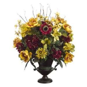   , Sunflower and Hydrangea Floral Arrangement with Urn