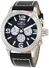   Mens 1427 II Collection Chronograph Black Dial Leather Watch  