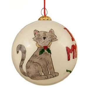  I Love My Cat Christmas Ornament