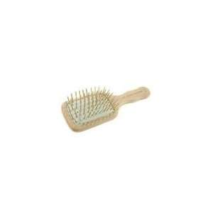   Rectangular Pneumatic Travel Brush with Rounded Wooden Pin Beauty