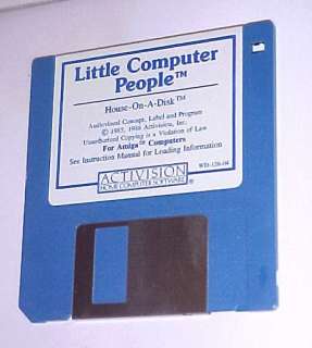 LITTLE COMPUTER PEOPLE Commodore Amiga HOUSE ON A DISK  