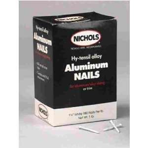  Nichols Wire 1DDAE1 1 1/4 White Trim Nail