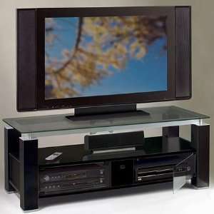   Gloss Black TV Stand & Audio Rack Combination Unit: Home & Kitchen
