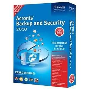  ACRONIS BACKUP & SECURITY 2010 (WIN XP,VISTA,WIN 7 