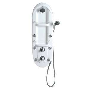  Aston Acrylic Shower Panel SPAP120, White and Chrome: Home 