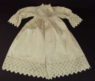 Gorgeous Doll Dress factory made Antique 19 23 Doll  