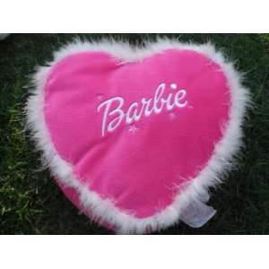  Barbie Heart Shape Pink Plush Pillow