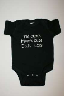 Funny Cute Baby Infant Onesie Free Shipping to USA NWT Im Cute Moms 