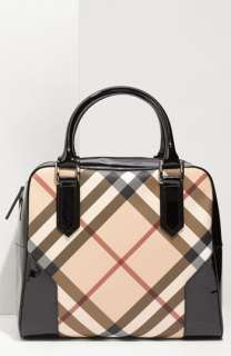 Burberry Check Patterned Satchel  