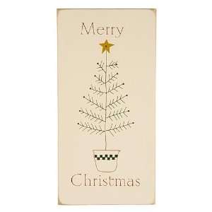   Christmas Tree Sign with Merry Christmas Message