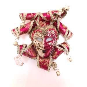   Miniature Joker Ricamo +Bav Venetian Decorative Mask