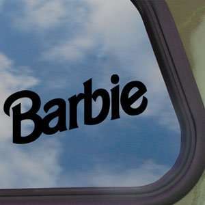  BARBIE Black Decal Doll Princess Car Truck Window Sticker 