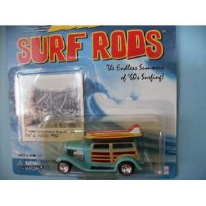  Johnny Lightning Surf Rod Da Surf Woody with 2 Surfboards 