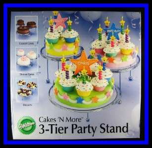 NEW Wilton **CAKES N MORE 3 TIER PARTY STAND** NIP  