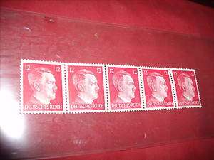 WWII ADOLF HITLER UNCIRCULATED STAMPS  