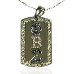  Phi Beta Sigma Ice Dog Tag with Chain: Everything Else